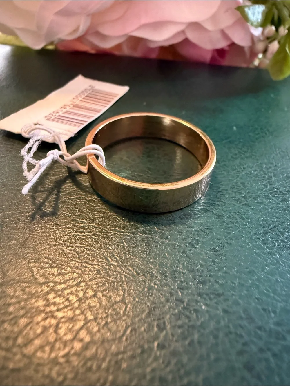Men's Polished Gold Band Ring - Classic Gold Finish